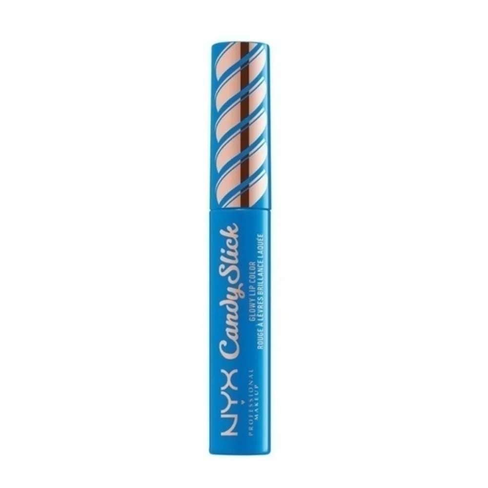 NYX Candy Slick Glowy Lip Color - Extra Mints minty blue